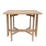 Table de jardin - ferret - pliante - bois dacacia fsc - 21 / 55 / 90 x 90 x 75 cm - 4 personnes