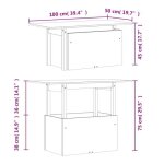 Table de jardin - mothinessto - 100x50 cm - bois massif de pin - ajustable en hauteur - ext�rieur