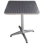 Table de jardin - no name - alu square - 60x60xh70 cm - m�tal - rouge