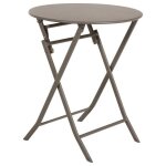 Table de jardin pliante ronde greensboro tonka 2 places en acier trait� �poxy - hesp�ride