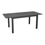 Table de jardin - proloisirs - genes - aluminium - graphite - rectangulaire - extensible Table de jardin - proloisirs - genes - aluminium - graphite - rectangulaire - extensible