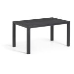 Table de jardin - rectangulaire - gris graphite - en r�sine finition bois - 4 � 6 personnes - julie - ...