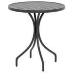 Outsunny - table de jardin - acier - 66x66x71. 5cm - noir