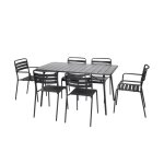 Table de jardin pliante métal + 6 assises 2 fauteuils 4 chaises. amelia. anthracite. 141. 2 x 80 x 72. ... Table de jardin pliante métal + 6 assises 2 fauteuils 4 chaises. amelia. anthracite. 141. 2 x 80 x 72. ...
