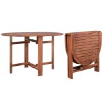 Table de jardin 120 x 70 x 74 cm bois dacacia massif 44019
