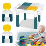 Table de jeu 6 en 1 pour enfant lars360 - plateau double face - pp + abs - blanc Table de jeu 6 en 1 pour enfant lars360 - plateau double face - pp + abs - blanc