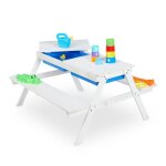 Relaxdays table de jeu d?extérieur enfants table pique - nique bois bacs plastique rangement hlp: 50x89x85 ... Relaxdays table de jeu d?extérieur enfants table pique - nique bois bacs plastique rangement hlp: 50x89x85 ...