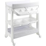 Table � langer elephants blanche - bacs de rangement - baignoire tuyau vidange inclus - formula baby