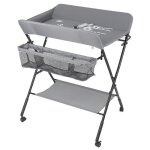 Table  langer pliable - peaches - contemporain - design - gris - 0 mois - naissance - 24 mois - 2 ans ...