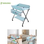 Table  langer pliante avec panier de rangement  ct structure en fer charge max 25kg pour nouveaux ...