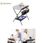 Table  langer pliante avec panier de rangement  ct structure en fer charge max 25kg pour nouveaux ...