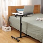 Ohmg table de lit roulante table rglable en hauteur et inclinable bout de canap avec plateau pour souris ...