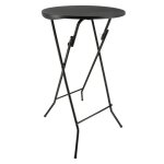 Table mange debout pliable diamètre 60cm hauteur 110cm - table haute pliante de bar - plateau résine ... Table mange debout pliable diamètre 60cm hauteur 110cm - table haute pliante de bar - plateau résine ...