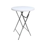 Table pliante mange debout plateau en r�sine hdpe � 81 cm - table de r�ception ext�rieur / int�rieur ...