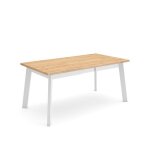 Table � manger 170 pour 8 personnes 167x90x75cm pieds en bois ch�ne rf2901