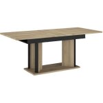 Table à manger avec allonge - ostara - rectangulaire - chêne / noir - 8 personnes - 160 / 1998 x 90 x ... Table à manger avec allonge - ostara - rectangulaire - chêne / noir - 8 personnes - 160 / 1998 x 90 x ...