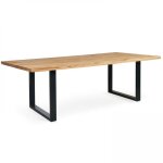 Table � manger en bois 240 x 95 x 75 cm - oviala