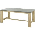 Table � manger - broceliande - rectangulaire - 8 personnes - l 192 x p 97 x h 77 cm - gami