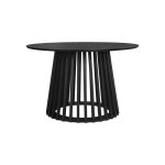 Table à manger ronde effet bois pieds bois de sapin 4 places clara Table à manger ronde effet bois pieds bois de sapin 4 places clara