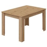 Table à manger extensible coloris chêne nordique - longueur 140 - 190 x hauteur 78 x profondeur 90 cm ... Table à manger extensible coloris chêne nordique - longueur 140 - 190 x hauteur 78 x profondeur 90 cm ...