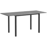 Homcom - table � manger - mdf - 160x70x76cm - gris