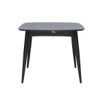 Miliboo - table à manger extensible carrée en bois noir l90 - 130 cm nordeco Miliboo - table à manger extensible carrée en bois noir l90 - 130 cm nordeco