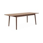 Table à manger extensible rectangulaire - sweeek - lina - bois massif - marron - contemporain Table à manger extensible rectangulaire - sweeek - lina - bois massif - marron - contemporain