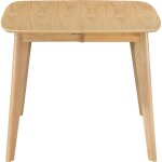 Miliboo - table  manger extensible scandinave carre placage chne l90 - 130 cm leena