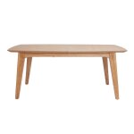 Miliboo - table extensible rallonges intégrées rectangulaire en bois clair l180 - 230 cm fifties Miliboo - table extensible rallonges intégrées rectangulaire en bois clair l180 - 230 cm fifties