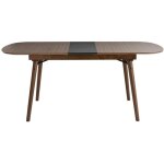Miliboo - table extensible rallonges intégrées rectangulaire en bois foncé noyer l150 - 180 cm sheldon ... Miliboo - table extensible rallonges intégrées rectangulaire en bois foncé noyer l150 - 180 cm sheldon ...