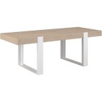 Table à manger - loft - rectangulaire - chêne / blanc - 8 personnes - 2239 x 93 x 786 - parisot Table à manger - loft - rectangulaire - chêne / blanc - 8 personnes - 2239 x 93 x 786 - parisot