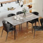Table � manger en marbre 120x70cm grande tables de cuisine 6 personnes meubles de salle � manger design ...