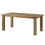 Table � manger - massivmoebel24 - railway n� 1001 - bois massif - laqu� - industriel - rectangulaire