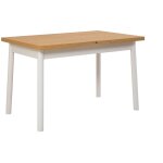 Table  manger - oliver - extensible - rectangulaire - 4 personnes - 123 x 72 x 29 cm - blanc