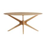 Miliboo - table � manger design ovale ch�ne l160 cm dielli