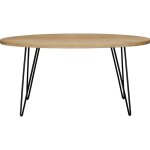 Miliboo - table � manger ovale en bois manguier massif l160 cm vibes