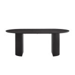 Table à manger ovale vagos effet bois brun foncé longueur 200cm idéal pour une salle à manger conviviale ... Table à manger ovale vagos effet bois brun foncé longueur 200cm idéal pour une salle à manger conviviale ...