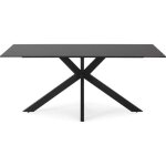 Table � manger rectangulaire en c�ramique noire 8 pers. 180 cm - svenn