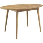 Table ovale 4 personnes en bois clair 130 cm - eddy - rendez - vous dco