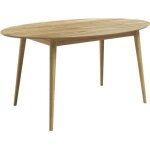 Table ovale 6 personnes en bois clair 150 cm - eddy - rendez - vous d�co