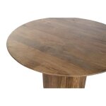 Table  manger table repas ronde en bois massif coloris naturel - diamtre 120 x hauteur 76 cm