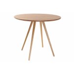 Table � manger ronde artik - miliboo - fr�ne - 90 cm - bois clair - scandinave - moderne