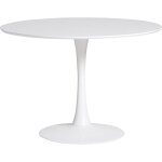 Table � manger ronde blanche � 110 cm - lilo