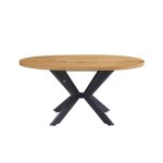 Table � manger ronde extensible - home deluxe - aventura - ch�ne clair - 4 ou 6 chaises - design �l�gant ...