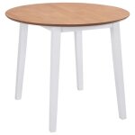 Table � manger ronde pliable - mothinessto - omabeta - mdf et h�v�a - 90 x 75 cm - 2 places