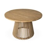 Table � manger int�rieur / ext�rieur ronde bois dacacia 4 places