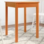 Table à manger - vidaxl - 55x55x75 cm - bois massif de pin - 4 places - carrée Table à manger - vidaxl - 55x55x75 cm - bois massif de pin - 4 places - carrée
