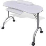 Table de manucure cosmétiques pliante 90 x 37 x 68 cm beauté table de travail informnatique avec roulettes ... Table de manucure cosmétiques pliante 90 x 37 x 68 cm beauté table de travail informnatique avec roulettes ...