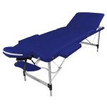 Table de massage pliante 3 zones en aluminium + accessoires et housse de transport - bleu azur - vivezen ... Table de massage pliante 3 zones en aluminium + accessoires et housse de transport - bleu azur - vivezen ...