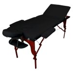 Table de massage pliante 3 zones en bois foncé avec panneau reiki + accessoires et housse de transport ... Table de massage pliante 3 zones en bois foncé avec panneau reiki + accessoires et housse de transport ...